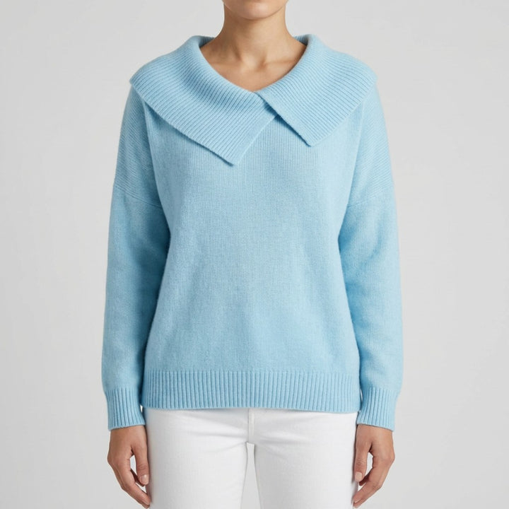 Lucia – Pulover Călduros cu Guler Amplu