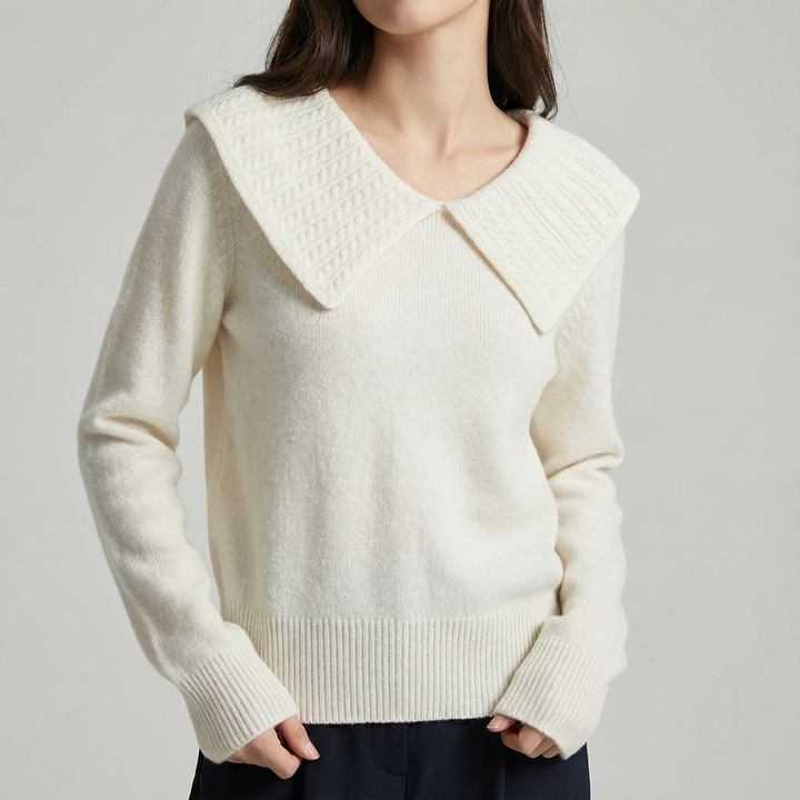 Pulover Premium cu Guler Clasic Rotund