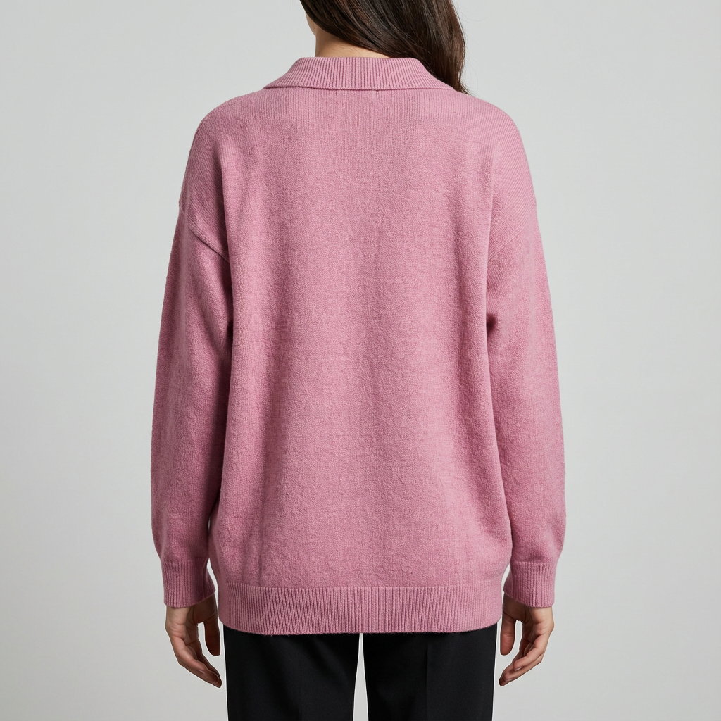 Pulover cu Guler Rotund