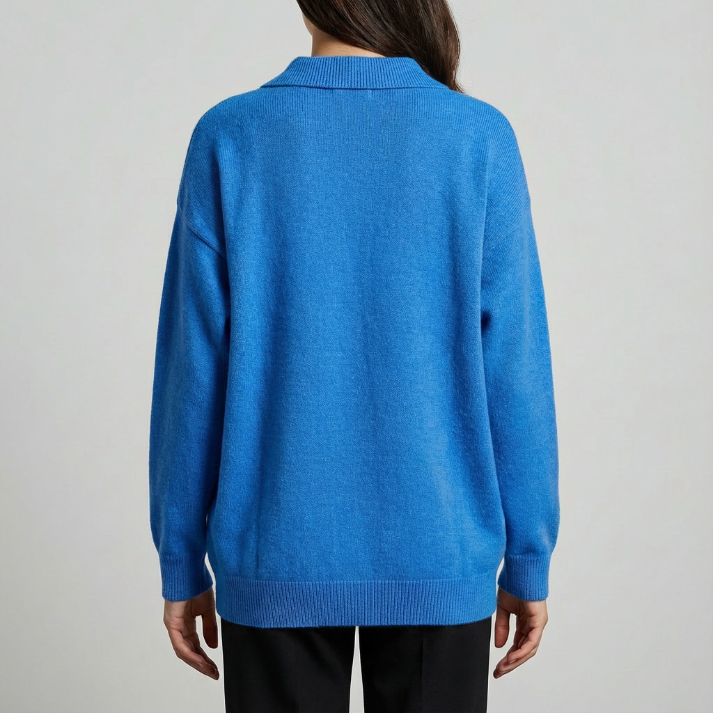 Pulover cu Guler Rotund