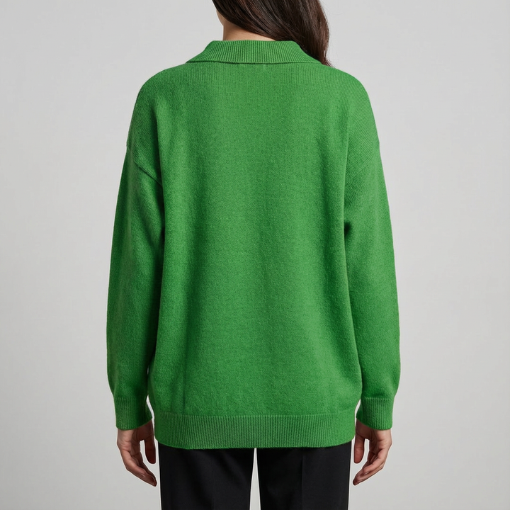 Pulover cu Guler Rotund