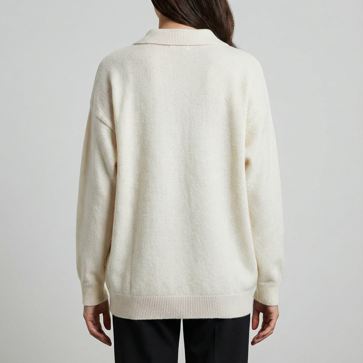 Pulover cu Guler Rotund