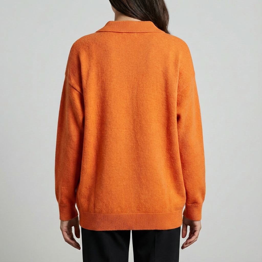 Pulover cu Guler Rotund