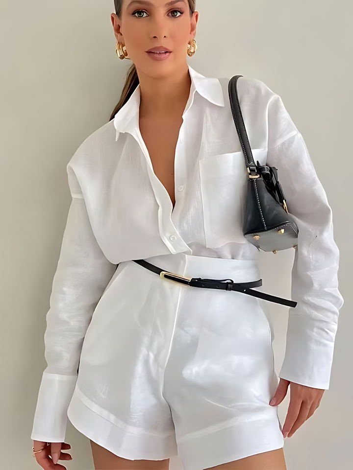 Set de Vară cu Șort și Cămașă