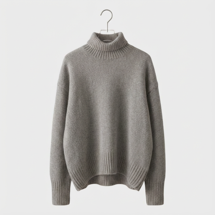 Doina - Pulover din cașmir cu guler înalt