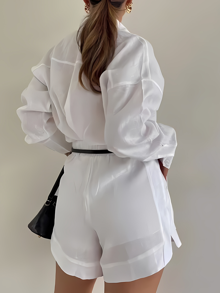 Set de Vară cu Șort și Cămașă