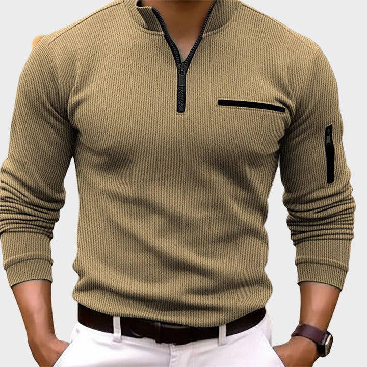 Petre - Cămașă cu mânecă lungă și fermoar