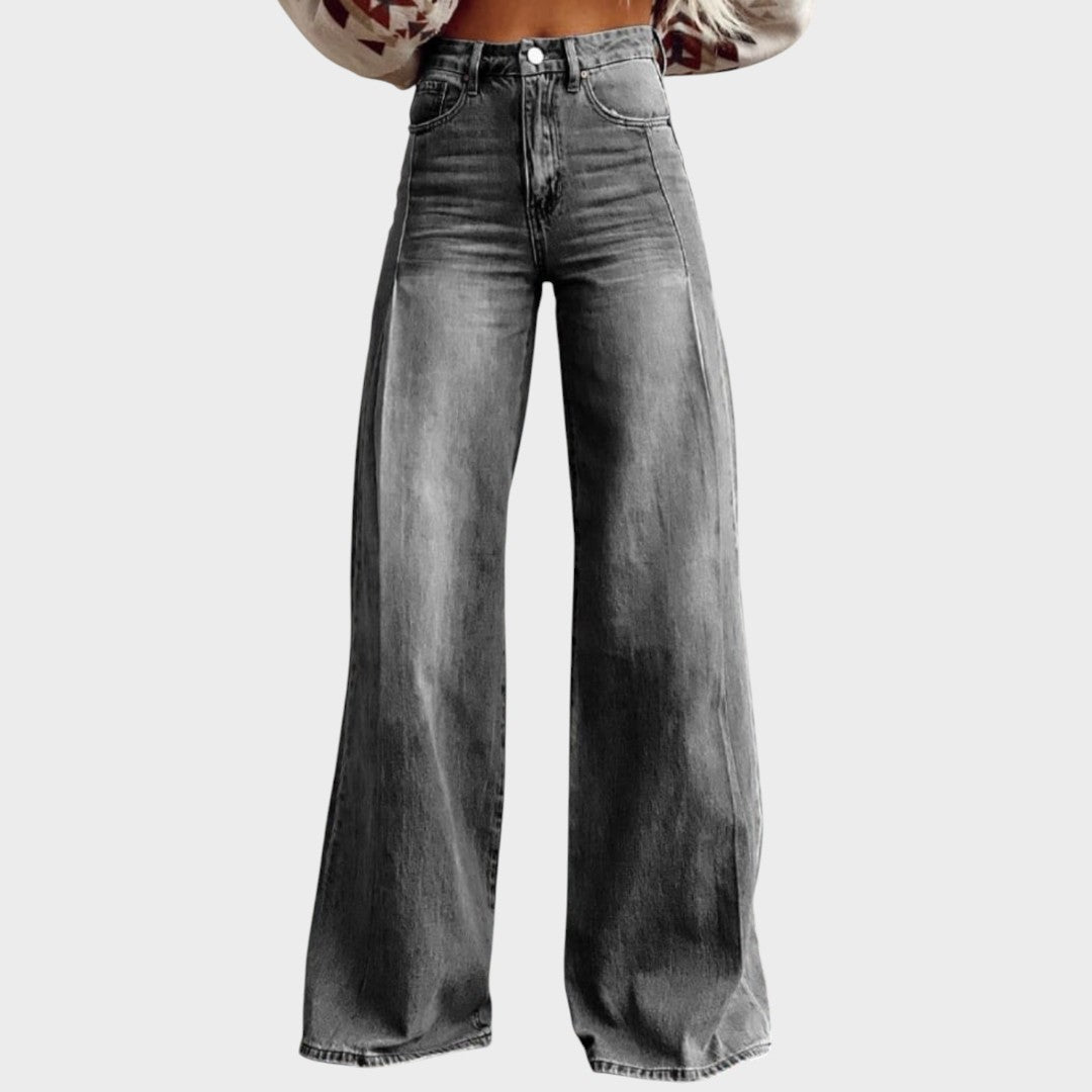 Dorotea - Pantaloni clasici cu picior larg