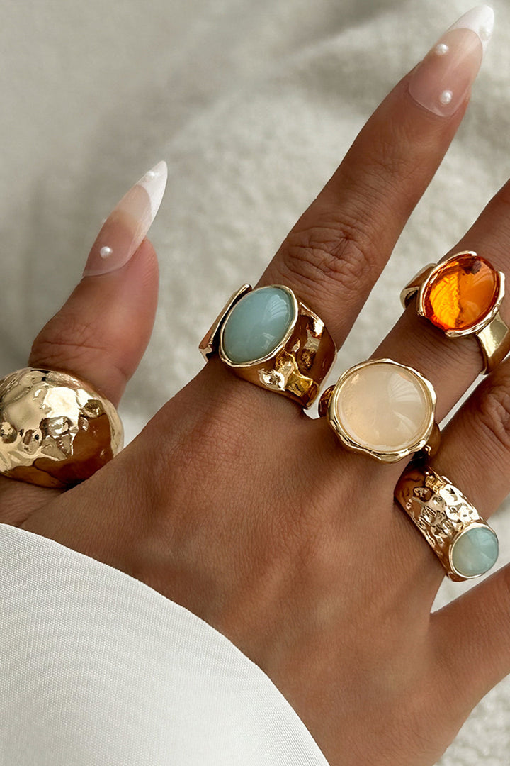 Eliza – Set de inele cu detalii colorate