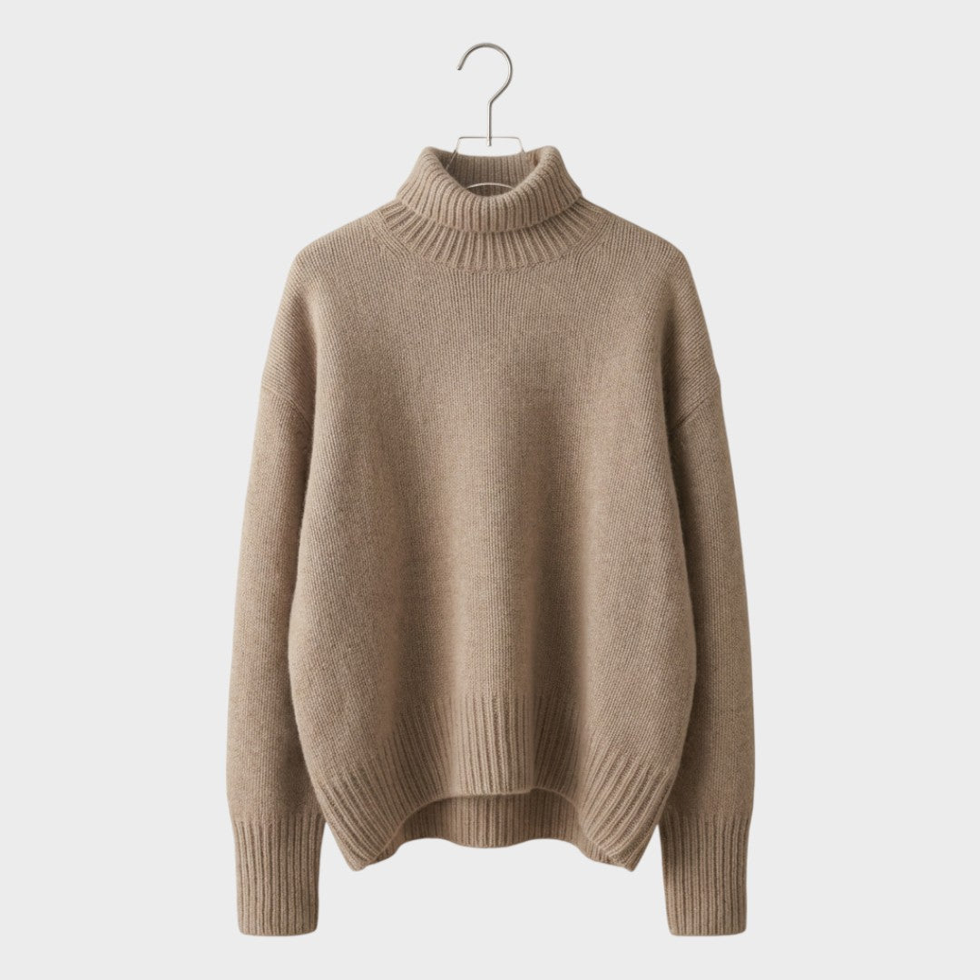 Doina - Pulover din cașmir cu guler înalt