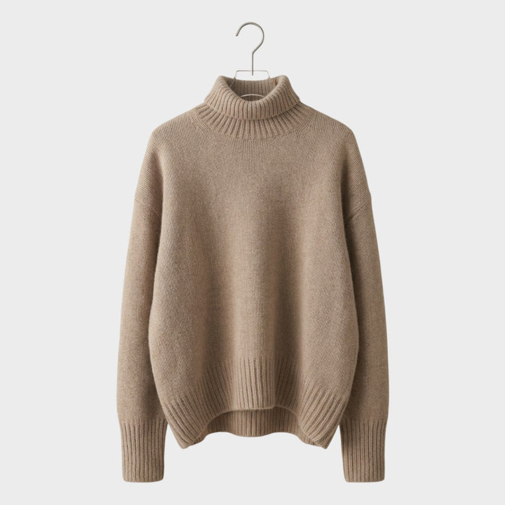 Doina - Pulover din cașmir cu guler înalt