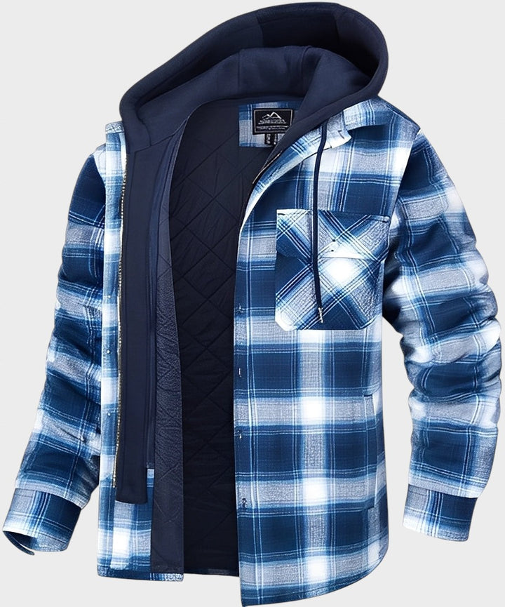 Roswell - Jachetă comodă în carouri pentru bărbați