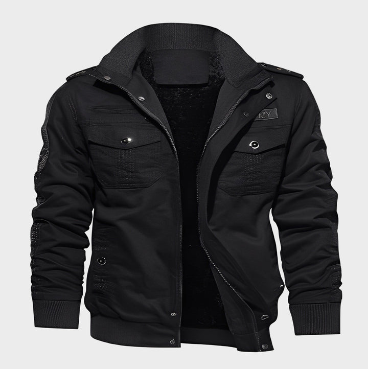 Gary - Jachetă elegantă din fleece cu buzunare