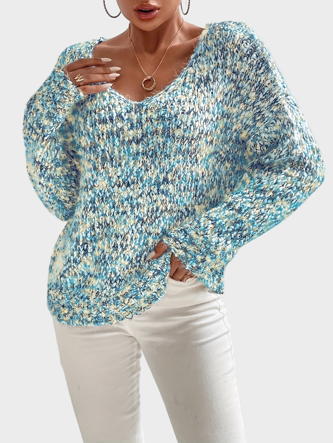 Chryselda - Pulover Casual Cu Mâneci