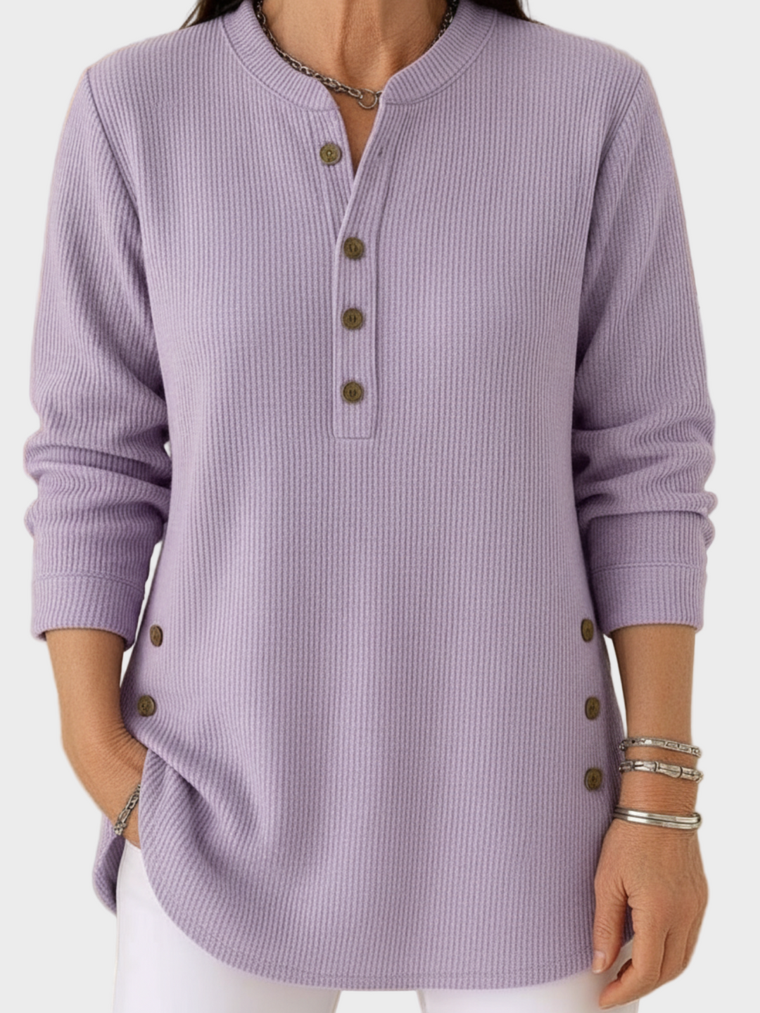 Dalila – Pulover tricotat cu mânecă lungă