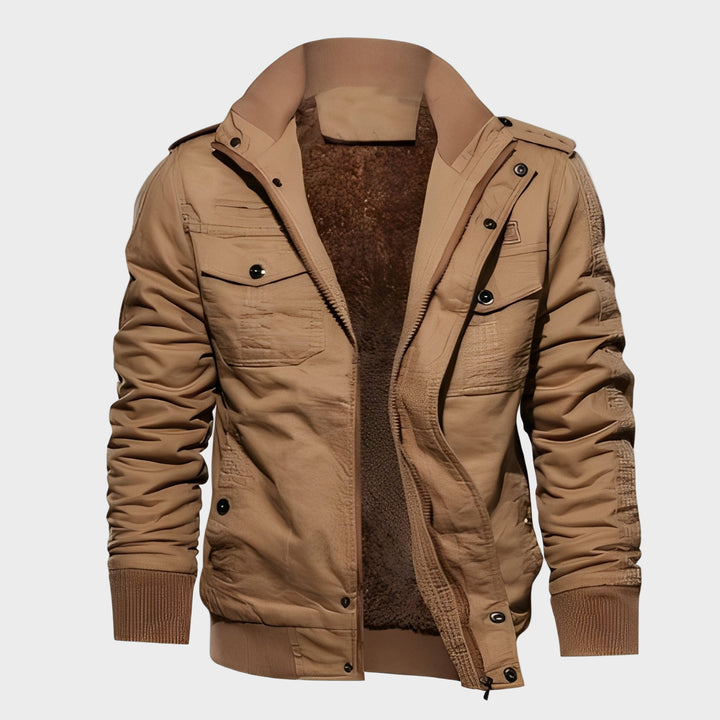 Gary - Jachetă elegantă din fleece cu buzunare