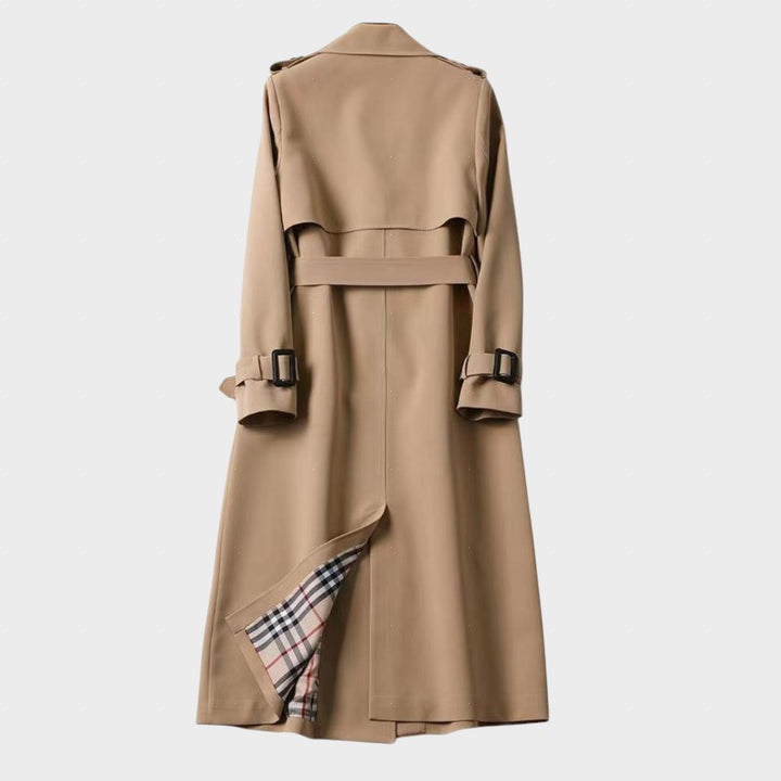 Amoura - Trench Coat cu Curea, Clasic și Elegant