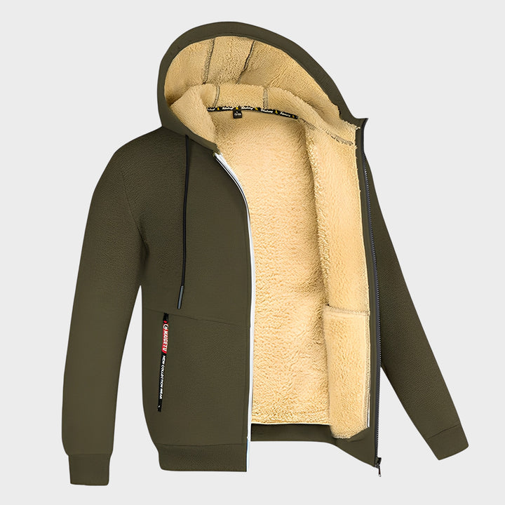 Davin - Jachetă Ușoară din Fleece cu Glugă