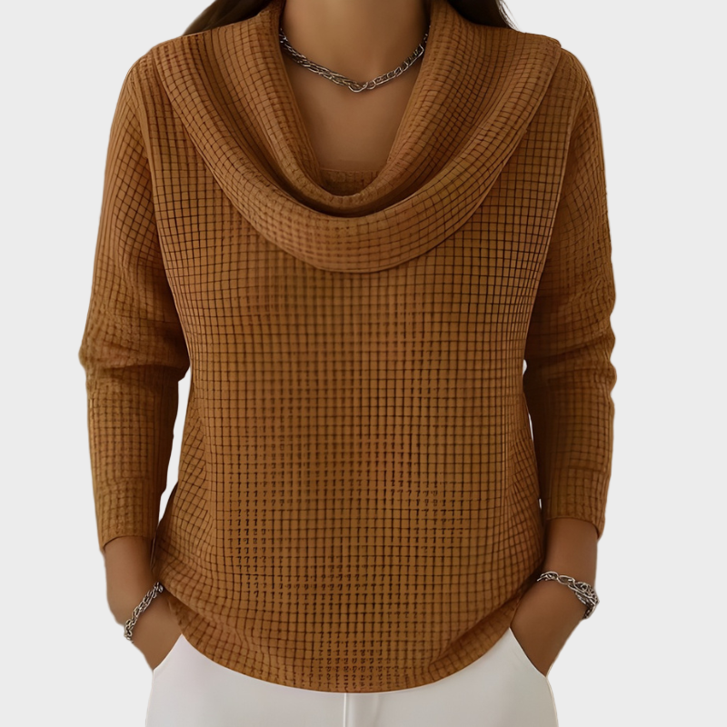 Aurora – Pulover elegant cu gulerul căzut