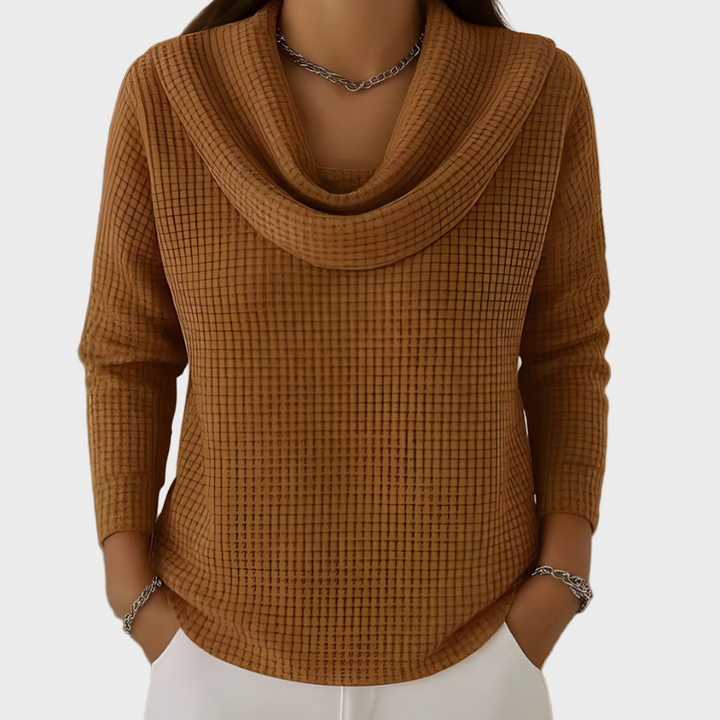 Aurora – Pulover elegant cu gulerul căzut