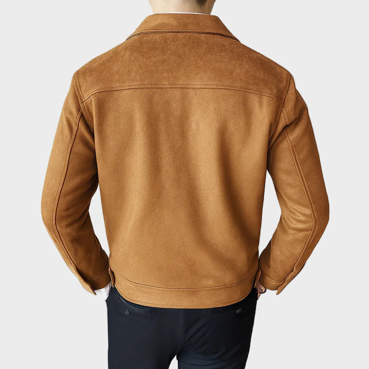 Davila - Jacheta Elegantă Din Piele întoarsă