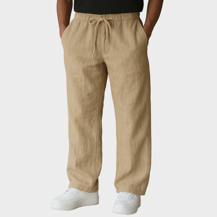 Darius - Pantaloni Eleganți Din In