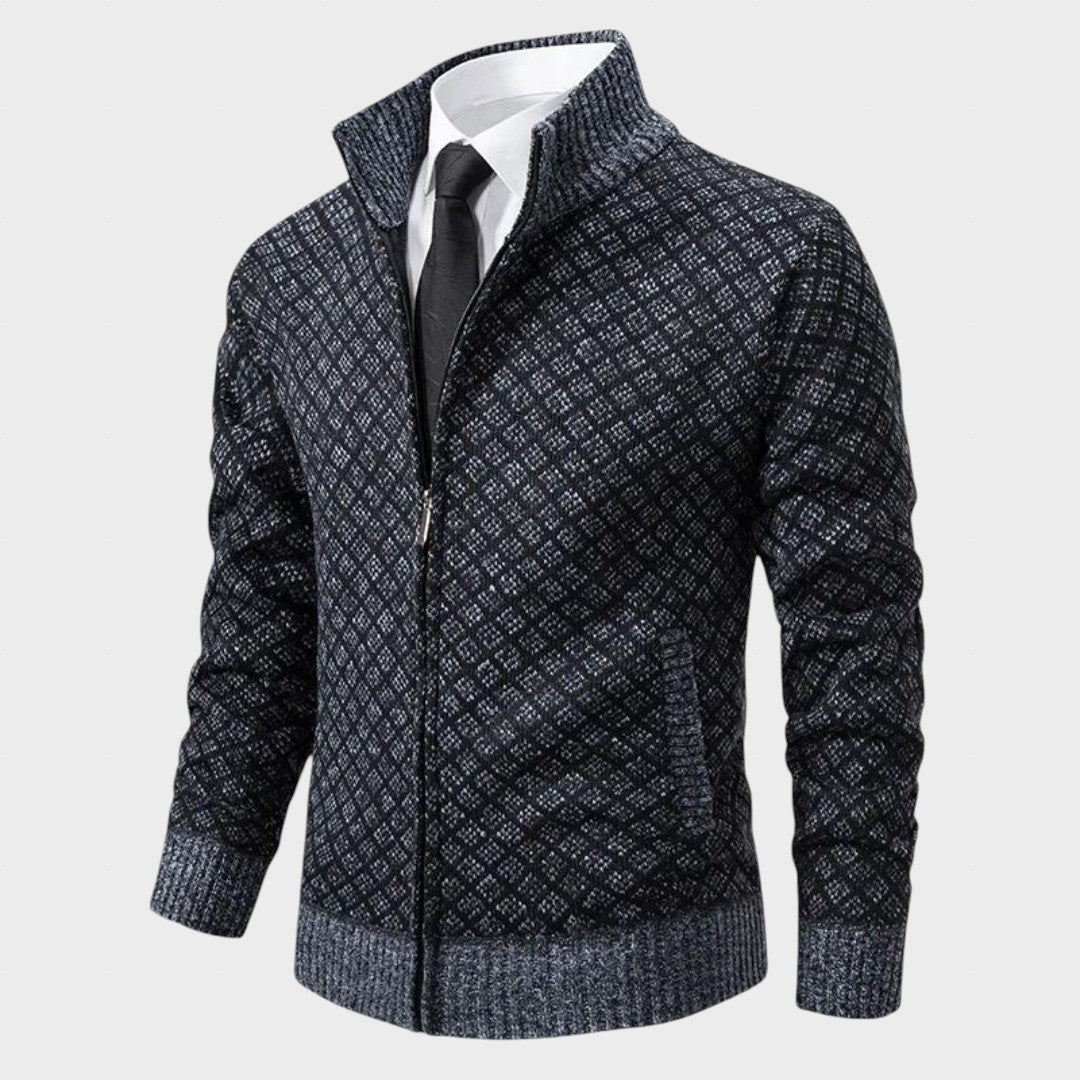 Julien – Jachetă tricotată cu guler înalt