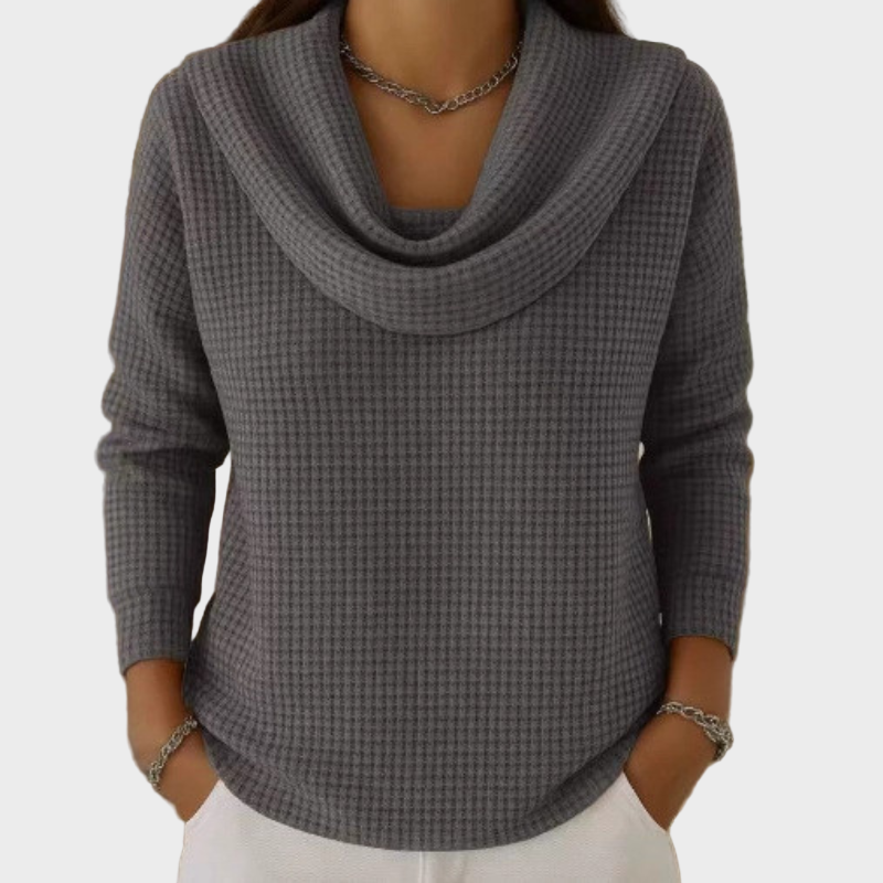 Aurora – Pulover elegant cu gulerul căzut