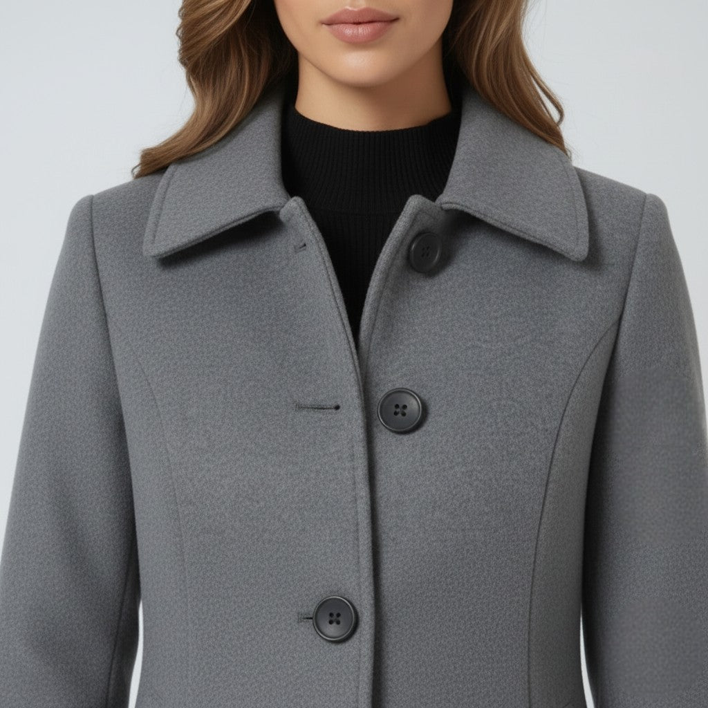 Sylvia - Palton de iarnă cu nasturi