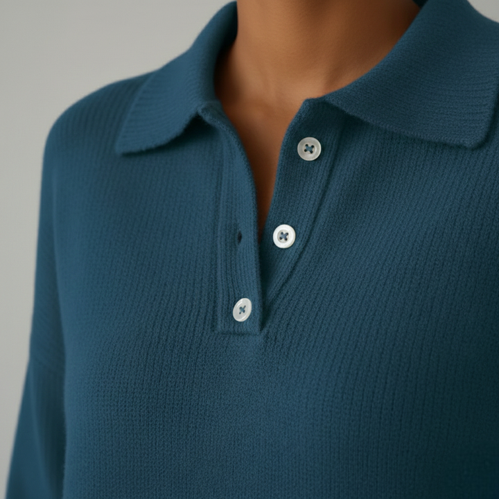 Elena - Pulover moale cu guler