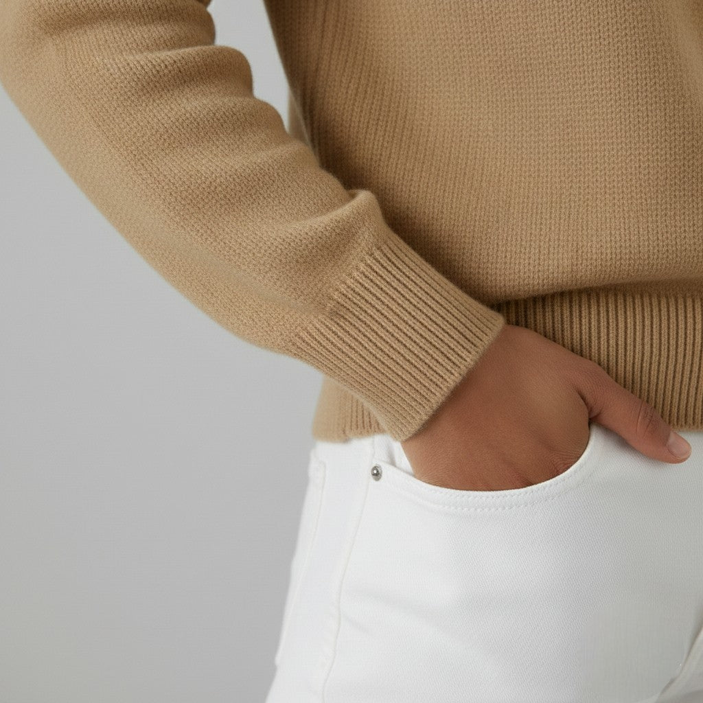 Elena - Pulover moale cu guler