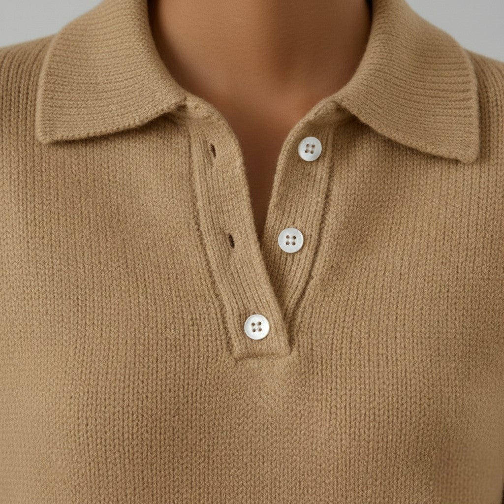 Elena - Pulover moale cu guler