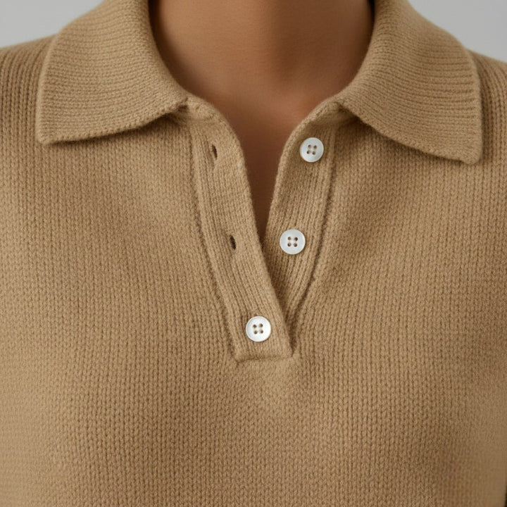 Elena - Pulover moale cu guler