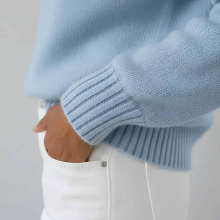 Elena - Pulover moale cu guler