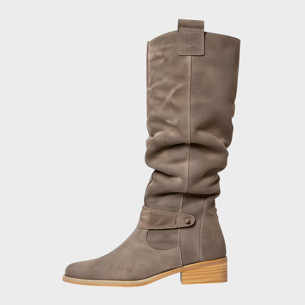 Doina - Cizme elegante din piele întoarsă