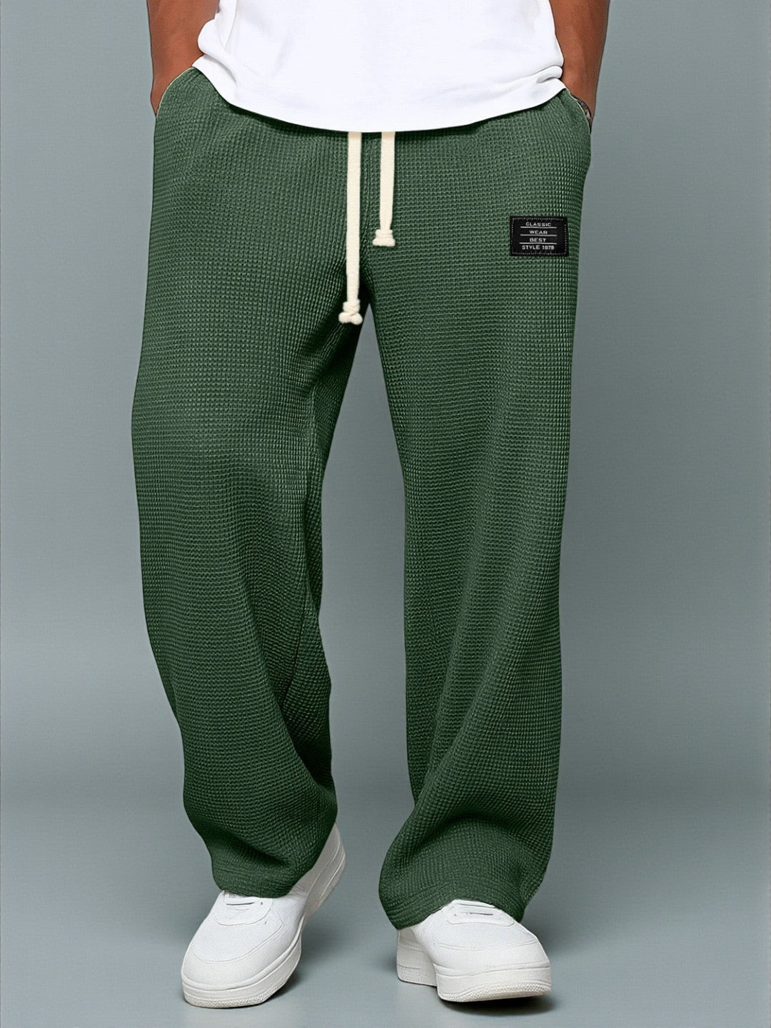 Robert - Pantaloni cu croi larg și talie reglabilă