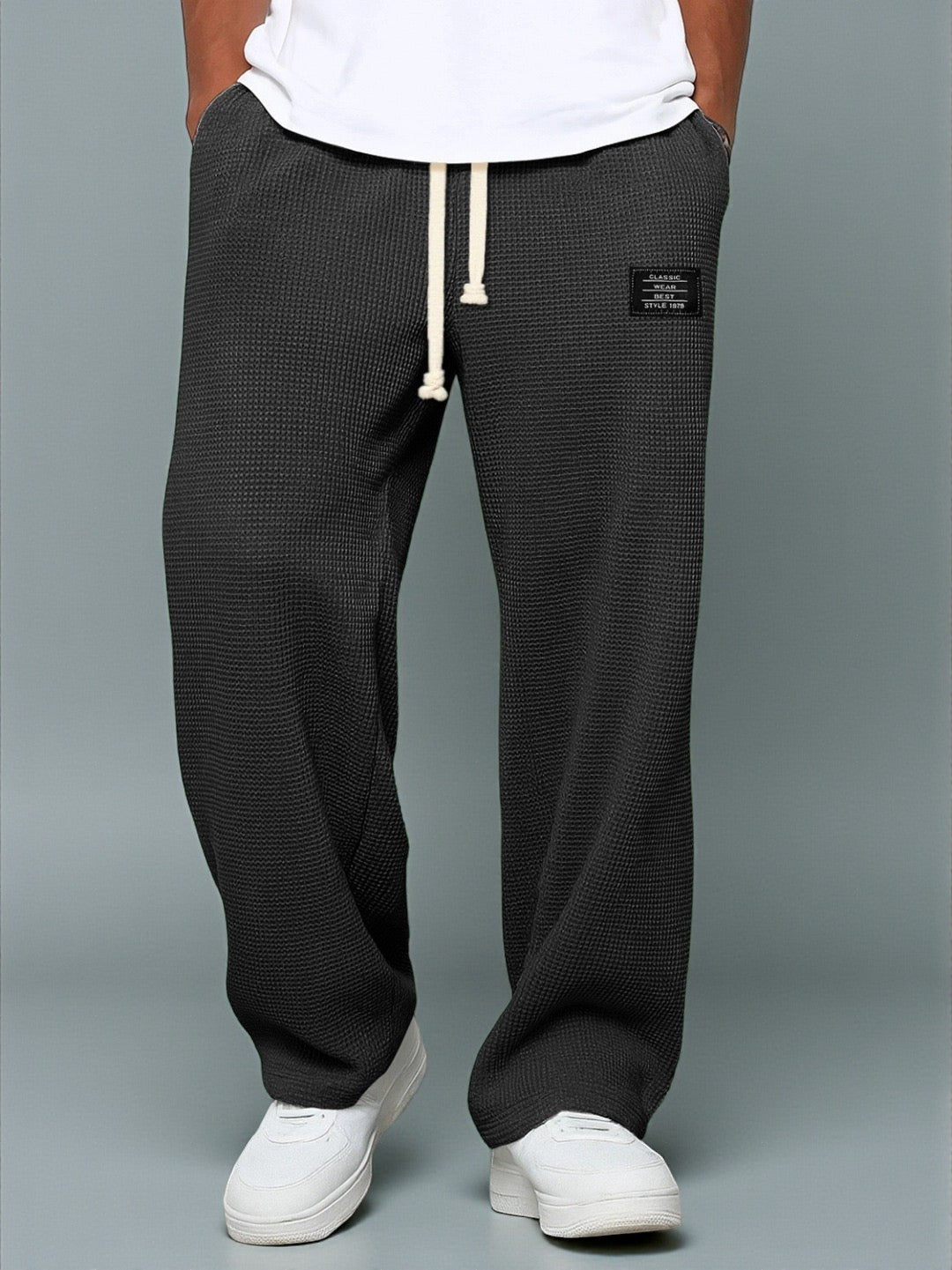 Robert - Pantaloni cu croi larg și talie reglabilă