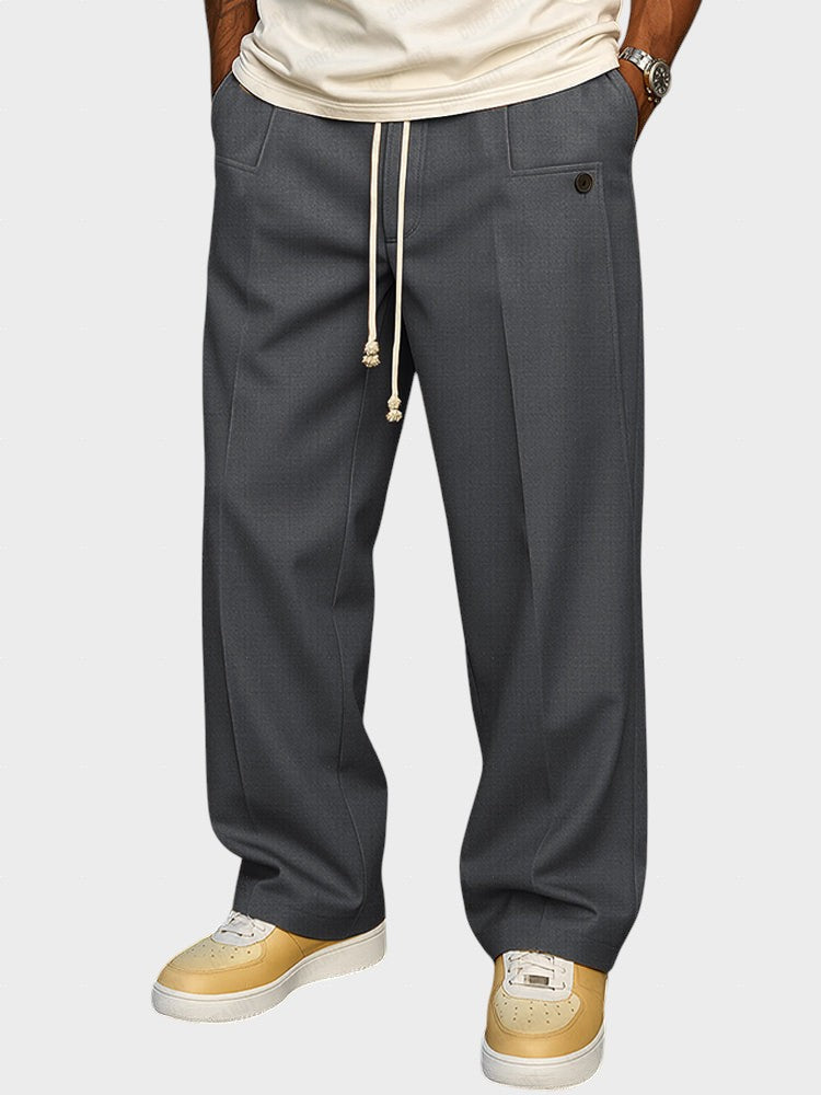 Dumitru - Pantaloni eleganți cu șnur de strângere
