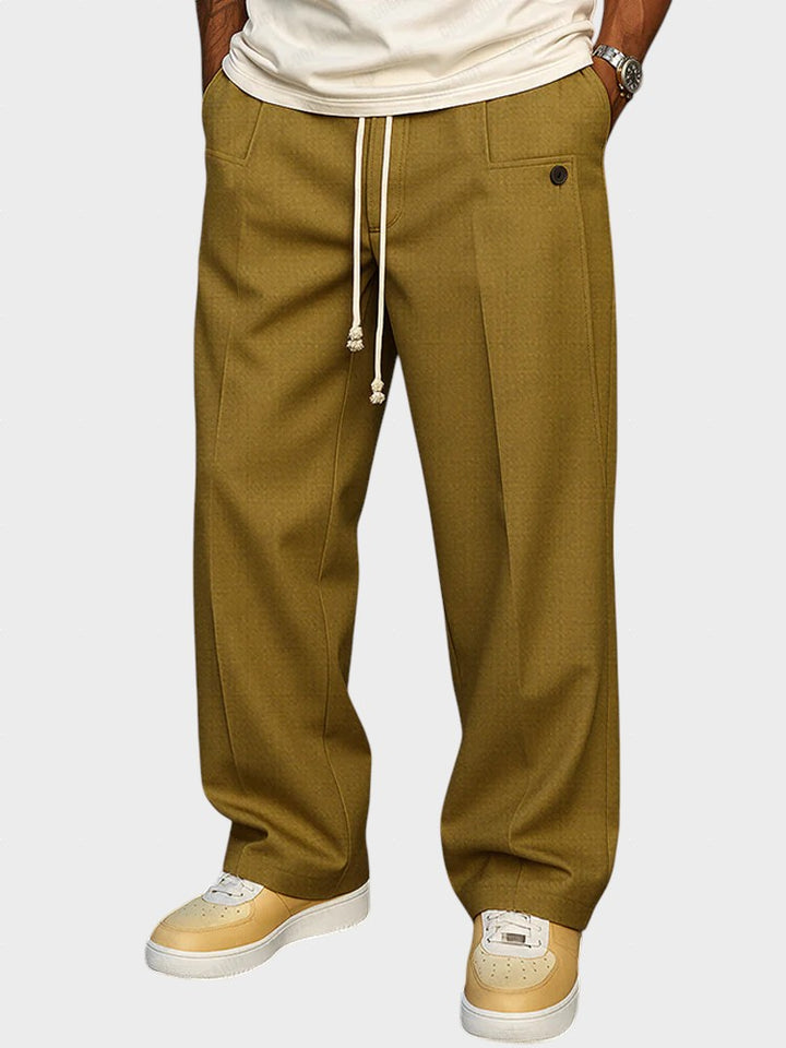 Dumitru - Pantaloni eleganți cu șnur de strângere