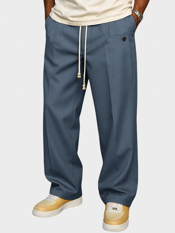 Dumitru - Pantaloni eleganți cu șnur de strângere