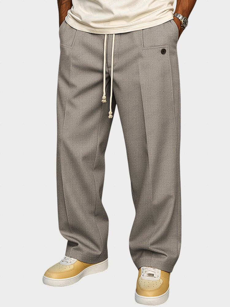 Dumitru - Pantaloni eleganți cu șnur de strângere