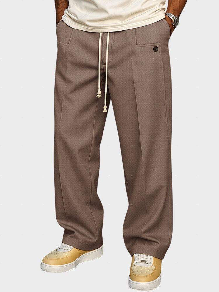 Dumitru - Pantaloni eleganți cu șnur de strângere