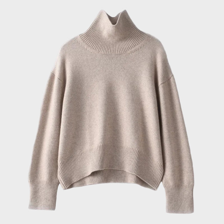 Elena - Pulover cu Guler Înalt