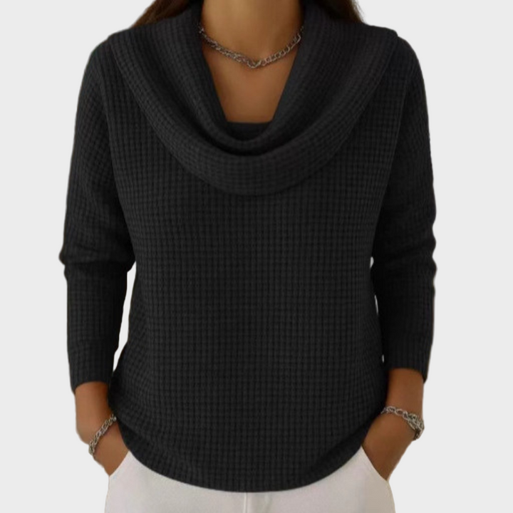 Aurora – Pulover elegant cu gulerul căzut