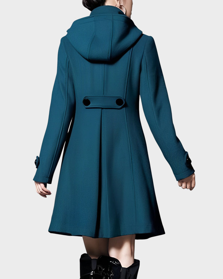 Mirela - Jachetă Stilată cu Buzunare și Glugă