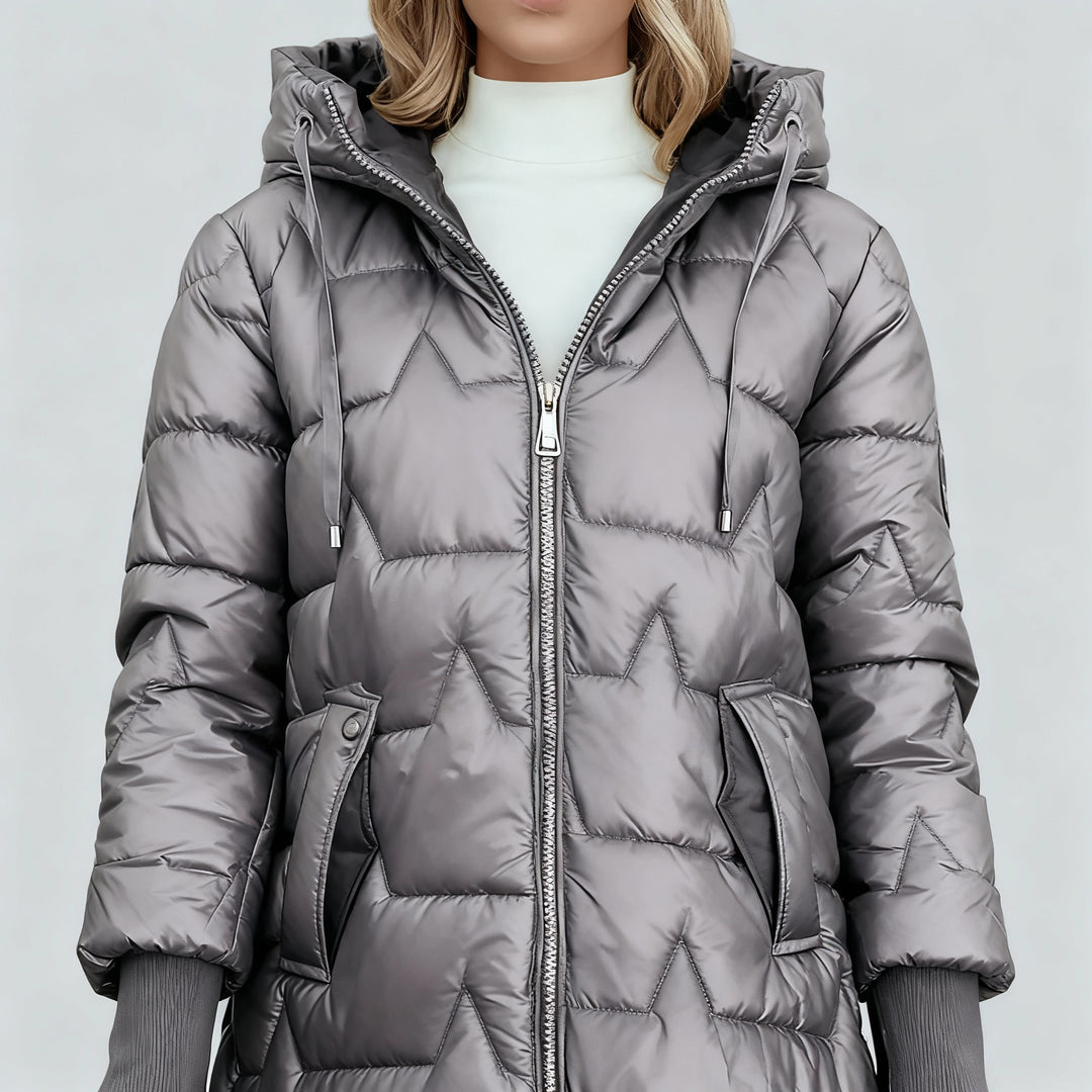 Ruxandra - Haină de iarnă cu glugă