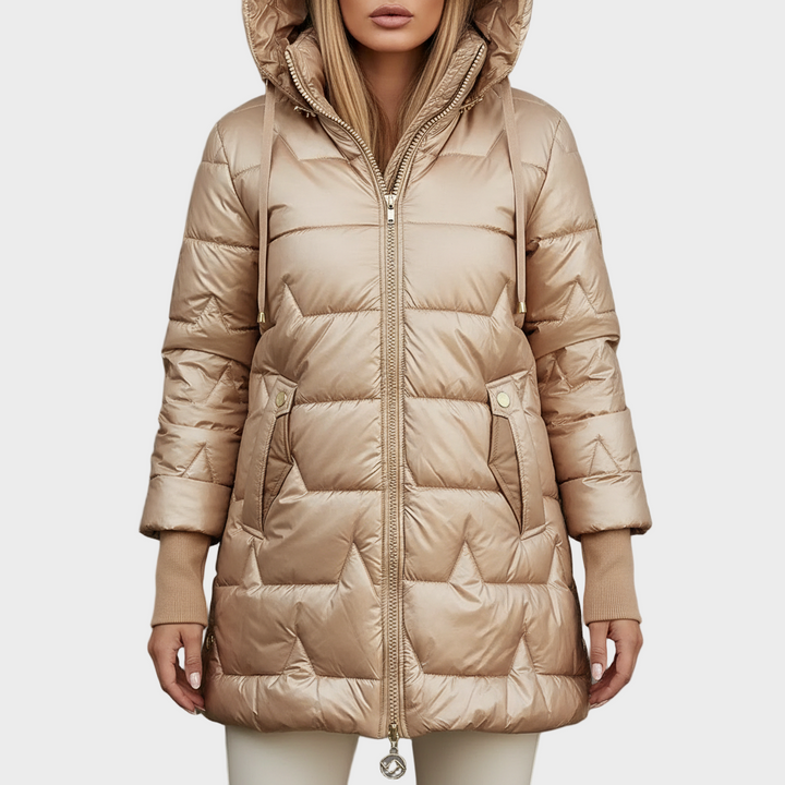 Ruxandra - Haină de iarnă cu glugă