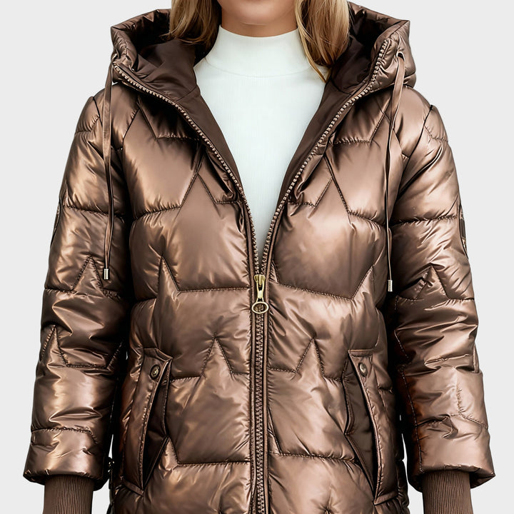 Ruxandra - Haină de iarnă cu glugă