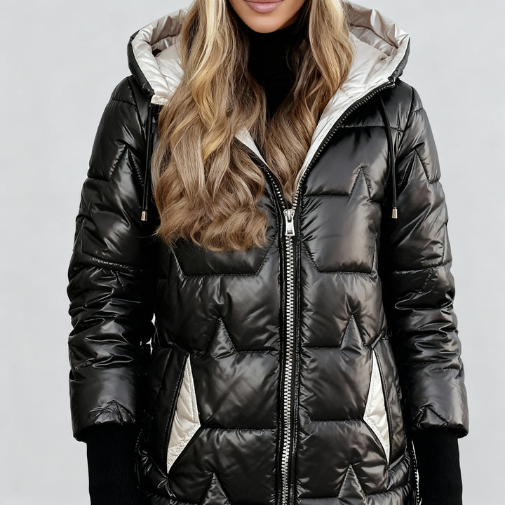 Ruxandra - Haină de iarnă cu glugă