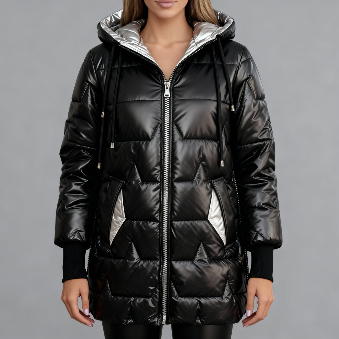 Ruxandra - Haină de iarnă cu glugă